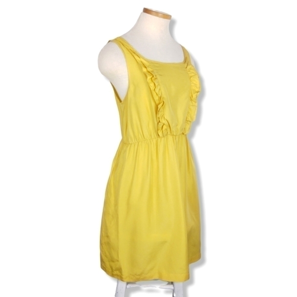Anthropologie Maeve Yellow Silk Sleeves Dress Size Small 💛 - Picture 4 of 11